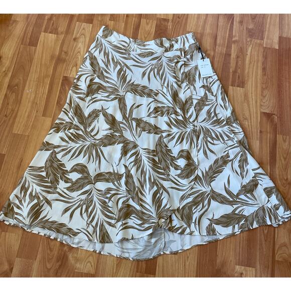 Japna Brown‎ Leaves Skirt - Picture 1 of 4